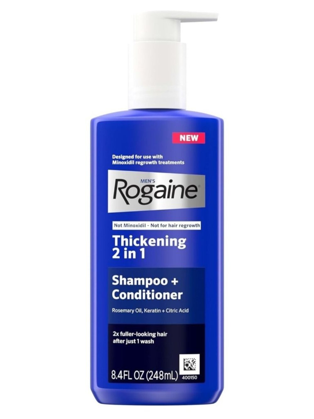 Rogaine Mens 2-In-1 Thickening  Shampoo + Conditioner 8.4 Fl Oz